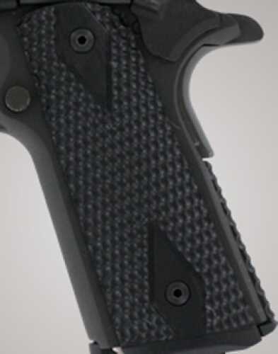 Hogue Colt, 1911 Government Magrip Kit G-10 Piranha Flat Mainspring, G-Mascus Solid Black 01229