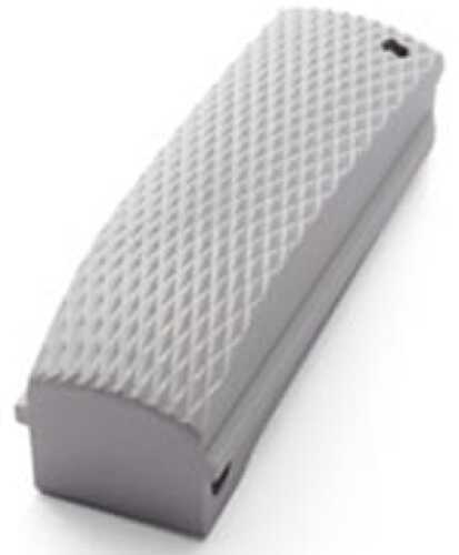 Hogue Colt, 1911 Government Mainspring Housing Aluminum Checkered Arched Matte Clear Anodized 01374