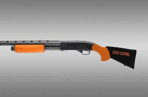 Click to see larger image. Hogue Winchester 1300 Less Lethal Overmolded Stock w/Forend, 12" Length of Pull, Orange 03052