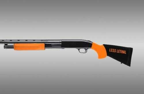Hogue Mossberg 500 Less Lethal Overmolded Stock w/Forend 12" Length of Pull Orange 05052