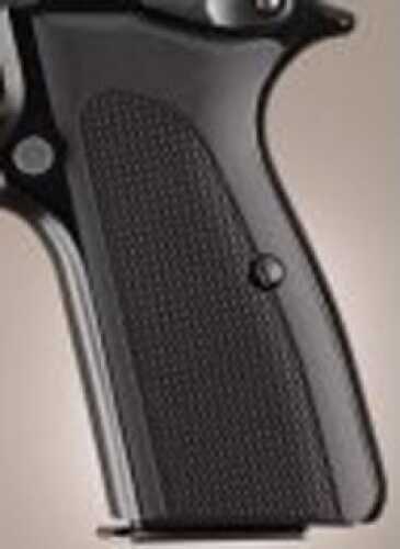 Hogue Browning Hi Power Grips Checkered Aluminum Matte Black Anodized 09170