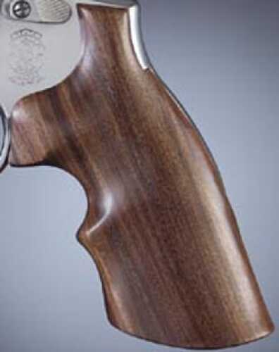 Hogue S&W K or L Frame Square Butt Grips Pau Ferro w/Top Finger Grooves 10350