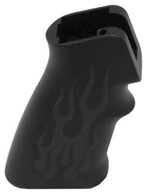 Hogue AR-15 Rubber Grip Beavertail No Finger Grooves Black 15030