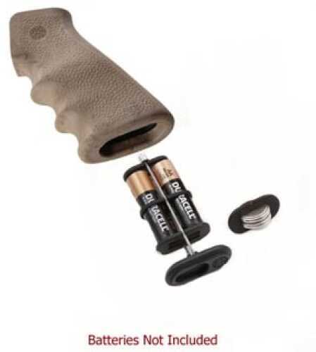 Hogue AR-15 Rubber Grip w/Storage Kit Ghillie Tan 15982