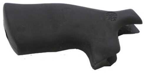 Hogue S&W N Frame Round Butt Grips Rubber, Convert Monogrip w/No Finger Grooves, Black 25012