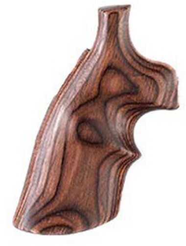 Hogue S&W N Frame Round Butt Grips Rose Laminate Convert w/Top Finger Grooves 25552