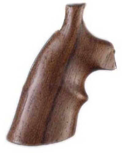 Hogue S&W N Frame Round Butt Grips Rosewood Convert w/Top Finger Grooves 25952