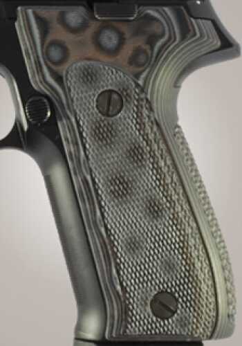 Hogue Sig P226 Grips DAK, Checkered G-10 G-Mascus Black/Grey 26157-BLKGRY