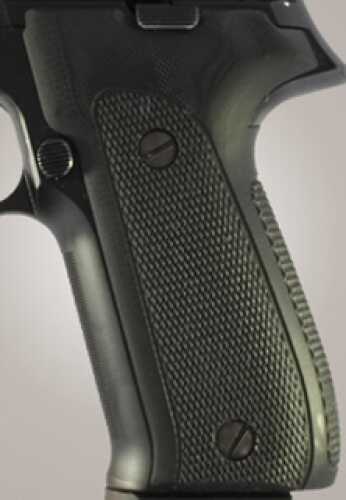 Hogue Sig P226 Grips DAK, Checkered G-10 Solid Black 26159