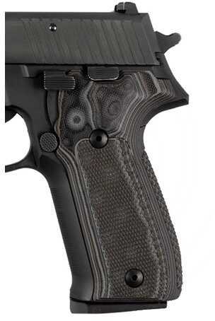 Hogue Sig P226 Grips Checkered G-10 G-Mascus Black/Grey 26177-BLKGRY