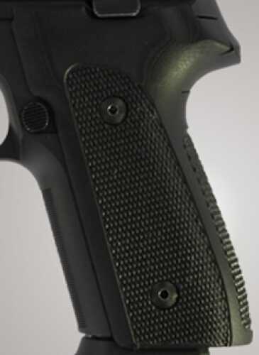 Hogue Sig P228/P229 Grips DAK, Checkered G-10 Solid Black 28159