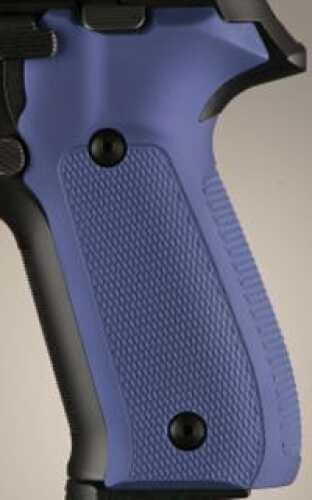 Hogue Sig P228/P229 Grips Checkered Aluminum Matte Blue Anodized 28173