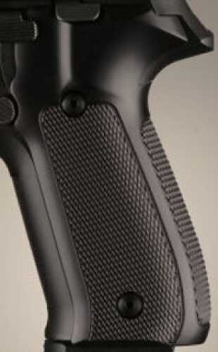 Hogue Sig P228/P229 Grips Checkered Aluminum Brushed Gloss Black Anodized 28176