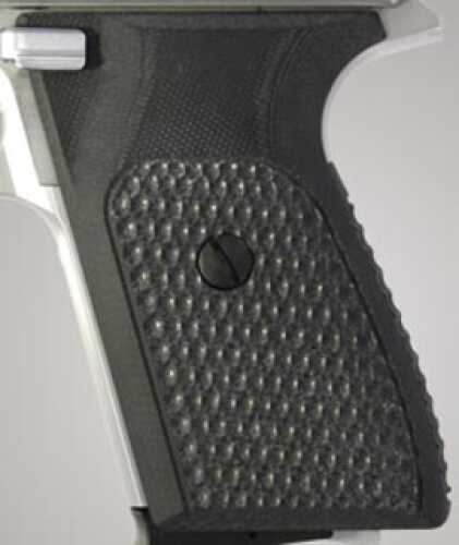 Click to see larger image. Hogue Sig P230/P232 Grips Pirahna G-10 Solid Black 30139