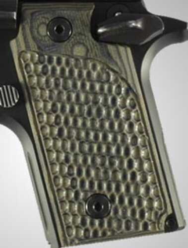 Hogue Sig P238 Grips Pirahna G-10 G-Mascus Green 38138