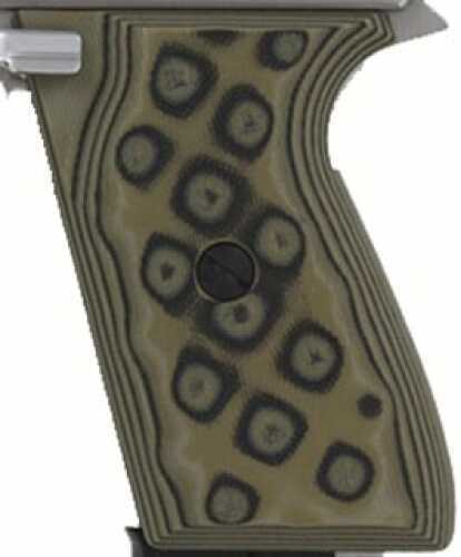Hogue Colt & 1911 Officer's Grips G-10 G-Mascus Green 43168