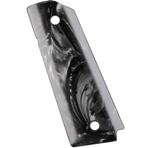 Hogue Colt & 1911 Officer's Grips Black Pearl Ambidextrous Safety Cut 43418