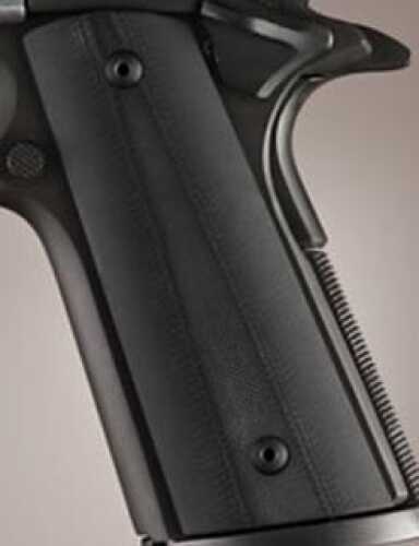 Hogue Colt & 1911 Government S&A Mag Well Grips G-10 Solid Black 45149