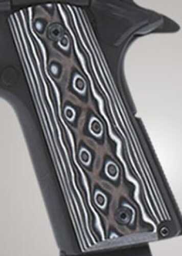 Hogue Colt & 1911 Government Grips G-10 G-Mascus Black/Grey 45167-BLKGRY