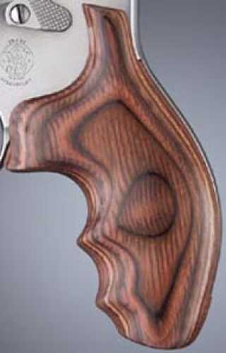 Hogue S&W J Frame Round Butt Grip Rosewood Laminate 60500