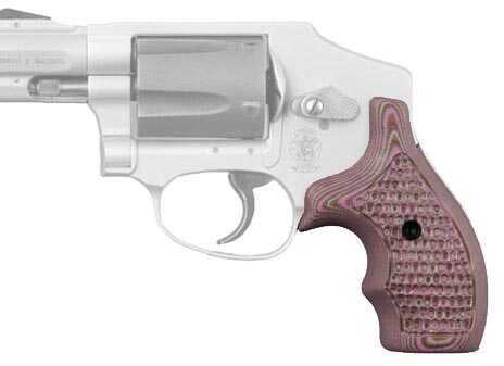 Hogue S&W J Frame Round Butt Grip Bantam Piranha G-10 G-Mascus Pink Lava 61637