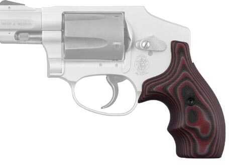 Hogue S&W J Frame Round Butt Grip Bantam G-10 G-Mascus Red Lava 61669