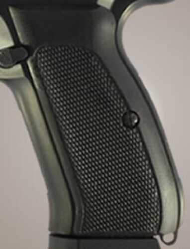 Hogue CZ-75/CZ-85 Grips Checkered G-10 Solid Black 75179