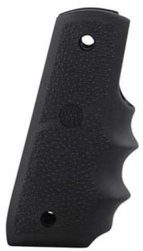 Hogue Grips Fits Ruger 22/45 Rubber With Finger Grooves Black Finish 82080