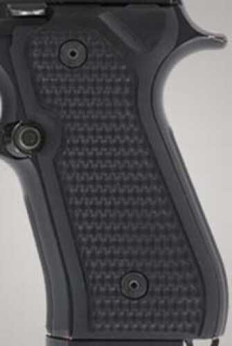 Hogue Beretta 92 Grips Piranha G-10 Solid Black 92139