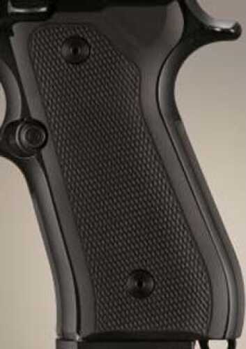 Hogue Beretta 92 Grips Checkered Aluminum Matte Black Anodized 92170