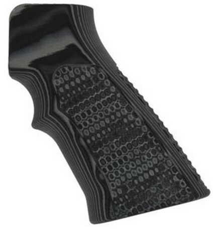 Hogue AR-15 Extreme Grips Pirahna G-10 G-Mascus Black/Grey Md: 15137-BLKGRY