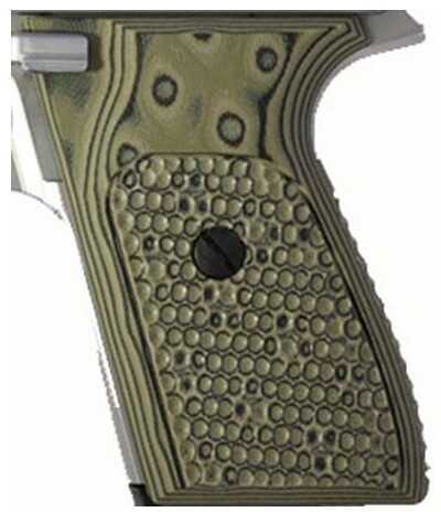 Hogue Sig P220 American Grips Pirahna G-10 G-Mascus Green Md: 20138