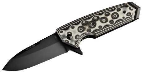 Hogue EX02 Folder 4" Speer Point Blade Flipper G-Mascus Black/Grey 34219