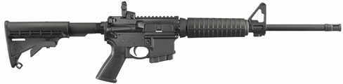 Ruger AR556 223 10 Round Black Type lll Hard Coated Anodized Finish Six Position Adjustable Stock Semi Automatic Rifle