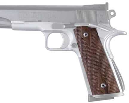 Click to see larger image. Hogue Colt & 1911 Government S&A Mag Well Grips Pau Ferro, Checkered Md: 45371