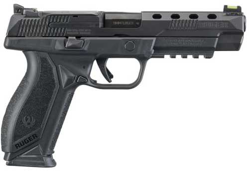 Ruger American Competition Semi-Auto Pistol 9mm Luger 5" Barrel (1)-17Rd Mag Fiber Optic Sights Black Finish