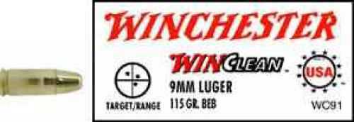 9mm Luger 50 Rounds Ammunition Winchester 115 Grain Soft Point