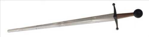 CAS Hanwei Composite Single Hand Sword Silver Blade Black Guard Brown Handle Pommel PR9022
