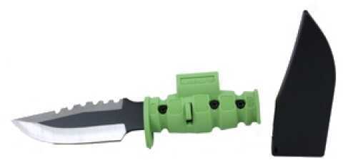 Laserlyte Pistol Bayonet Zombie Green Serrated Quick Desconnect Sheath 5.75" Pb-3ZK