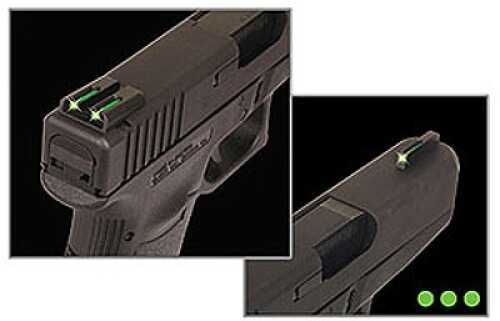 Truglo Brite-Site Tritium/Fiber Optic Sight Fits High for Glock 20 21 29 30 31 32 Green TG131GT2
