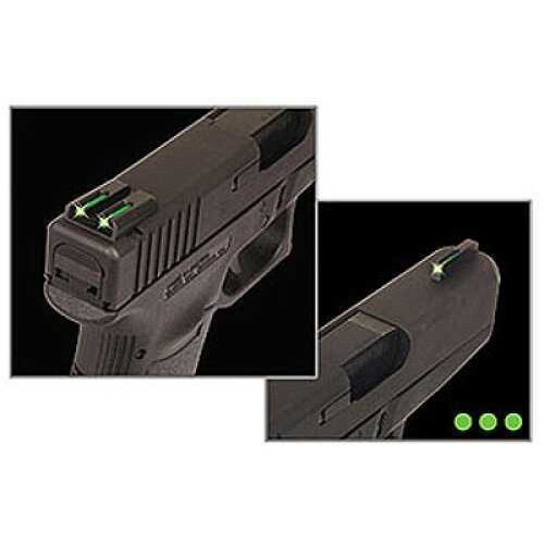 Truglo Brite-Site Tritium/Fiber Optic Sight Fits S&W M&P Green TG131MPT