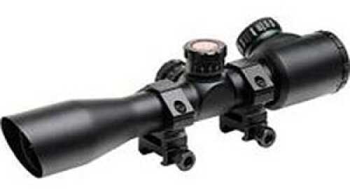Truglo Tactical Xtreme Rifle Scope 4X 3 1" Mil-Dot Illuminated Reticle Weaver-Style Rings Matte Finish TG8504TLN