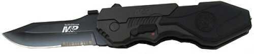 Schrade M&P Magic Assist Opening Knife 40% Serrated Drop Point Blade, Liner Lock, SWMP4LS