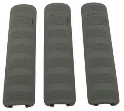 Troy Industries 6.2" Battle Rail Covers (Per 3) Olive Drab SCOV-BRC-36DT-00