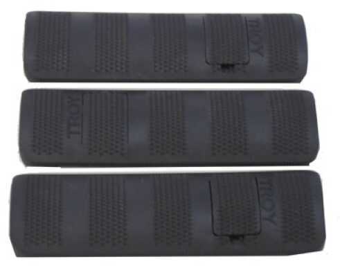 Click to see larger image. Troy Industries 4.4" Battle Rail Cover (Per 3) Black SCOV-BRC-34BT-00