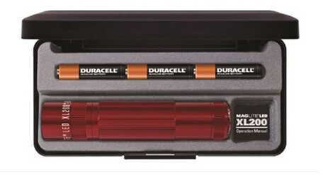 Maglite XL200 3-Cell AAA LED Presentation Box Red XL200-S3037