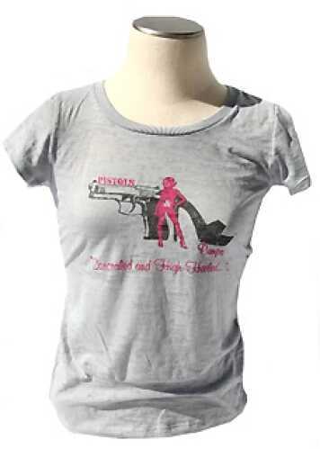 Pistols and Pumps Short Sleeve Bella T-Shirt Deep Heather Small PP100-HG-S