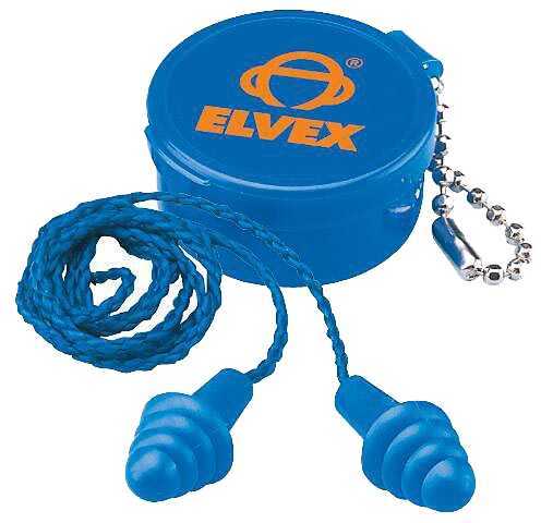 Elvex Quattro Reusable Corded Ear Plugs EP-412