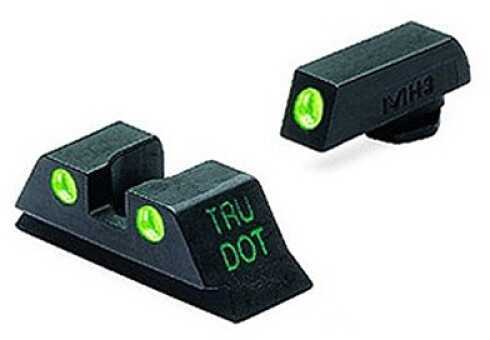 Mako Group for Glock - Tru-Dot Sights 10mm & .45 ACP , Green/Green, Fixed Set ML10222
