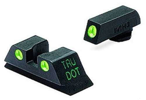 Mako Group for Glock - Tru-Dot Sights 9mm/357 Sig/.40 S&W/.45 GAP, Green/Green, Fixed Set ML10224